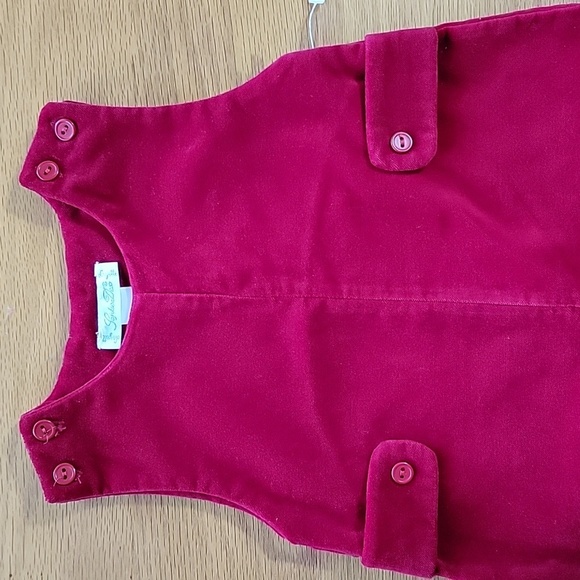 Baby Layette Sophie Dex Overalls, Red, Size 9 months, EUC - Picture 2 of 6